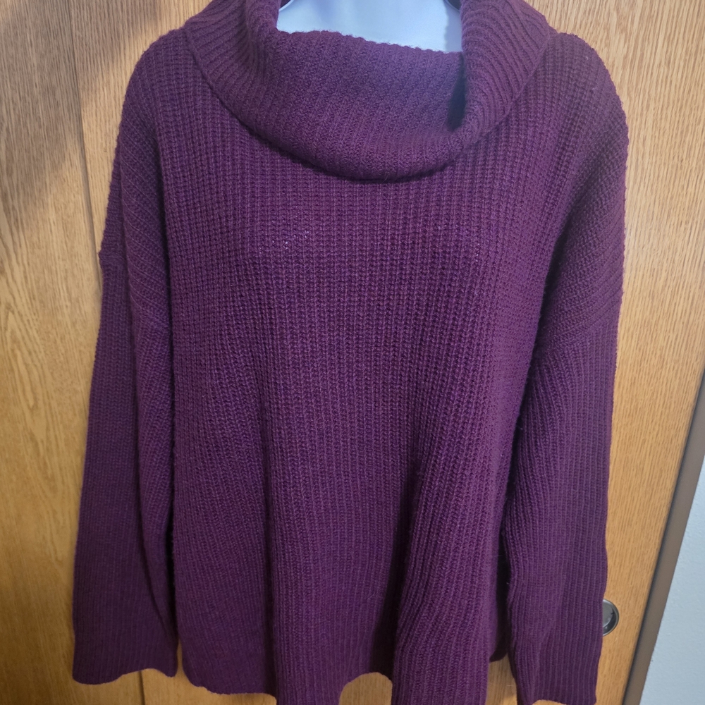 NWT Eileen Fischer Women's Purple Wool Sweater - Picture 2 of 13